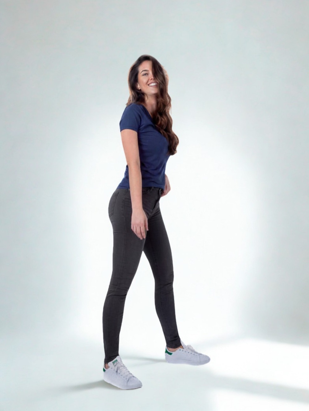 At Last Denim Extra Long Charcoal Grey Skinny Jeans | Mid Rise | 37” Inseam